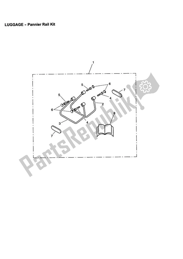 Todas las partes para Pannier Rail Kit de Triumph America EFI 865 2007 - 2014