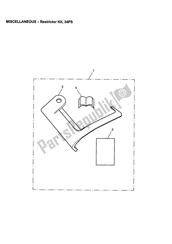 Tutte le parti per il Restrictor Kit, 34ps del Triumph America EFI 865 2007 - 2014