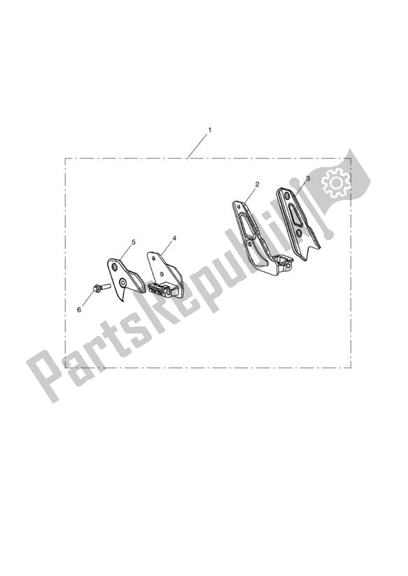 Todas as partes de Rider Footboard Mounting Kit do Triumph America EFI 865 2007 - 2014