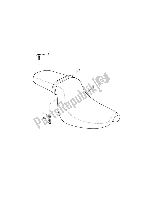 Tutte le parti per il Seat 468390 > del Triumph America EFI 865 2007 - 2014