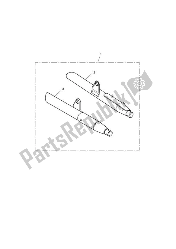 Toutes les pièces pour le Silencers, Long, Chrome, Pair du Triumph America EFI 865 2007 - 2014