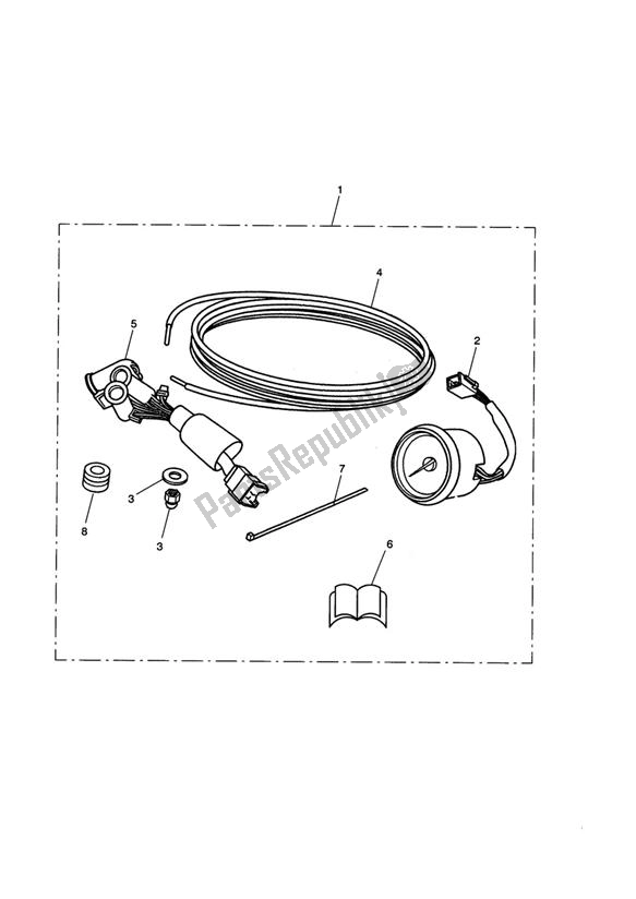 Todas las partes para Tacho Kit > 423523 de Triumph America EFI 865 2007 - 2014