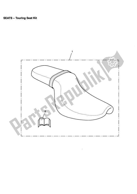 Tutte le parti per il Touring Seat Kit del Triumph America EFI 865 2007 - 2014