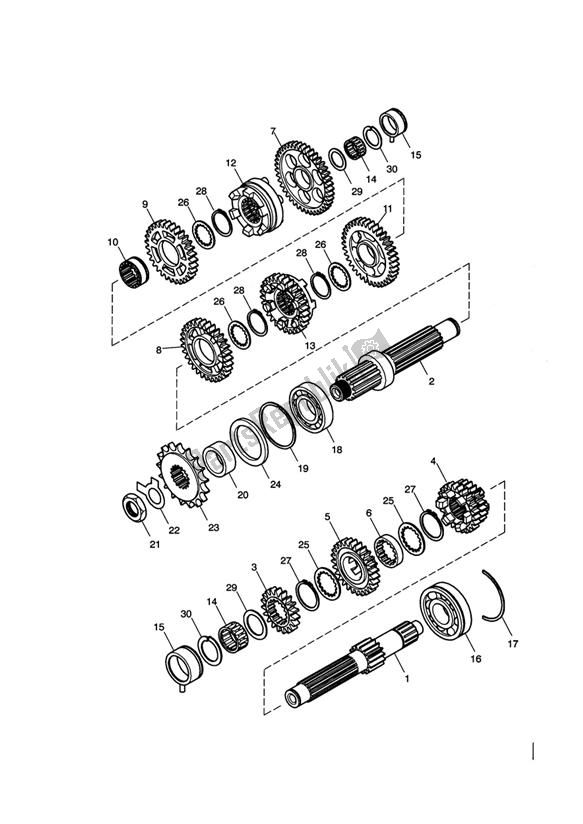 Todas las partes para Transmisión de Triumph America EFI 865 2007 - 2014