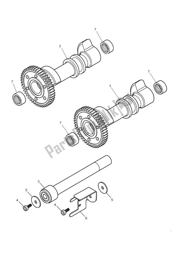 Alle onderdelen voor de Balancer van de Triumph America EFI 865 2007 - 2014