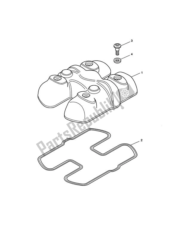 Alle onderdelen voor de Cam Deksel van de Triumph America EFI 865 2007 - 2014