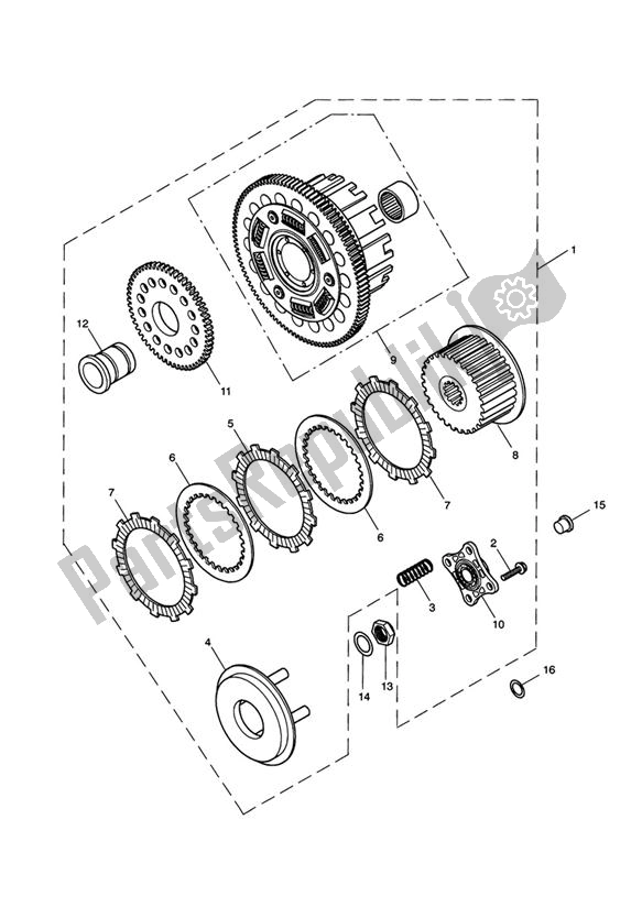 Tutte le parti per il Frizione del Triumph America EFI 865 2007 - 2014