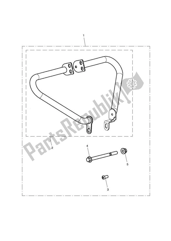 All parts for the Engine Dresser Bar Kit of the Triumph America EFI 865 2007 - 2014