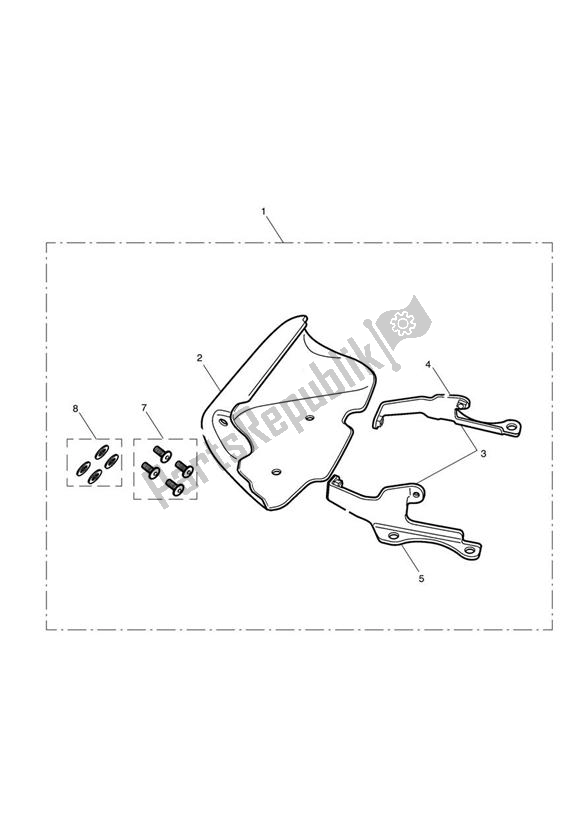 Tutte le parti per il Front Spoiler Kit del Triumph America EFI 865 2007 - 2014