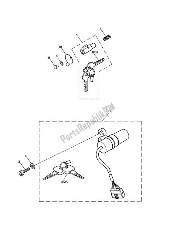 Alle onderdelen voor de Ignition Switch & Steering Lock > 435933 - See Tech News 118 van de Triumph America EFI 865 2007 - 2014