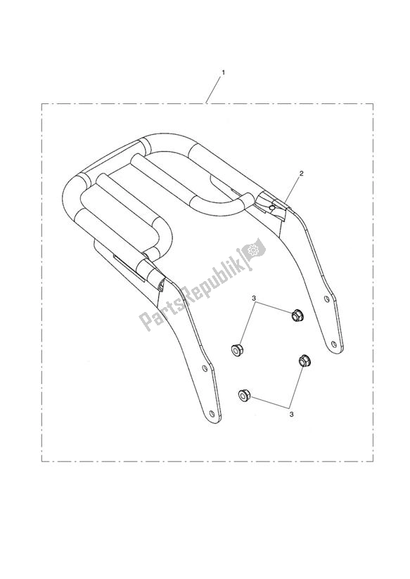 Tutte le parti per il Longhaul Luggage Rack del Triumph America EFI 865 2007 - 2014