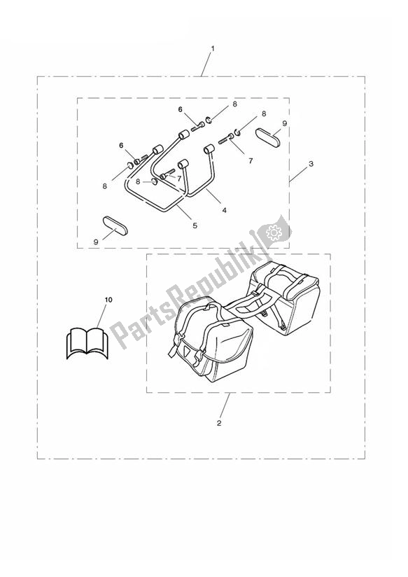 Alle onderdelen voor de Pannier Kit Soft Type B van de Triumph America EFI 865 2007 - 2014