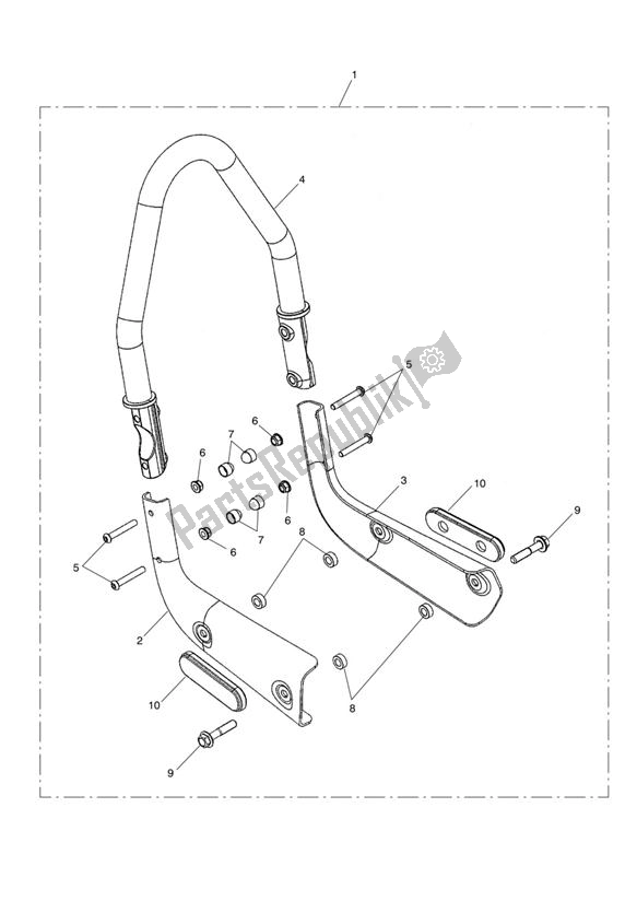 Todas las partes para Passenger Backrest Kit de Triumph America EFI 865 2007 - 2014