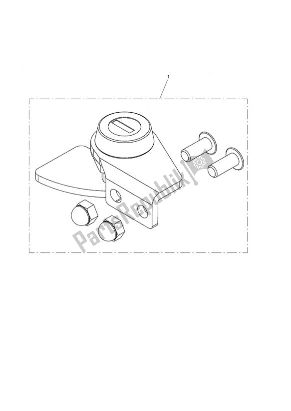 All parts for the Qr Screen Lock Kit of the Triumph America EFI 865 2007 - 2014