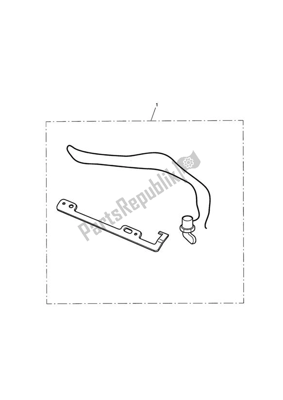 Alle onderdelen voor de Restrictor Kit, 34ps 270* Anti-tamper van de Triumph America EFI 865 2007 - 2014