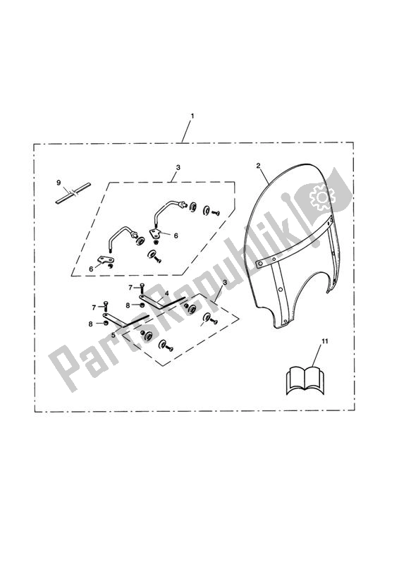 Todas las partes para Roadster Screen Kit de Triumph America EFI 865 2007 - 2014