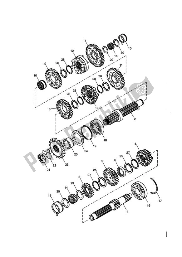 Tutte le parti per il Trasmissione del Triumph America EFI 865 2007 - 2014