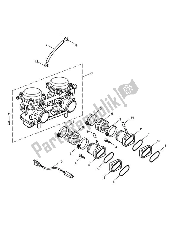 All parts for the Carburettors - Bonneville T100 of the Triumph Bonneville & T 100 Carburettor 790 2001 - 2006