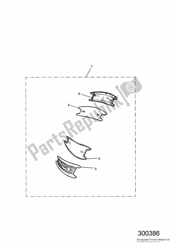 All parts for the Classic Tank Badge Kit of the Triumph Bonneville & T 100 Carburettor 790 2001 - 2006