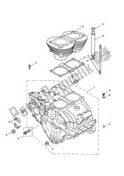 Crankcase & Fittings - Bonneville Up To Eng No 221608 (black Engines Only)