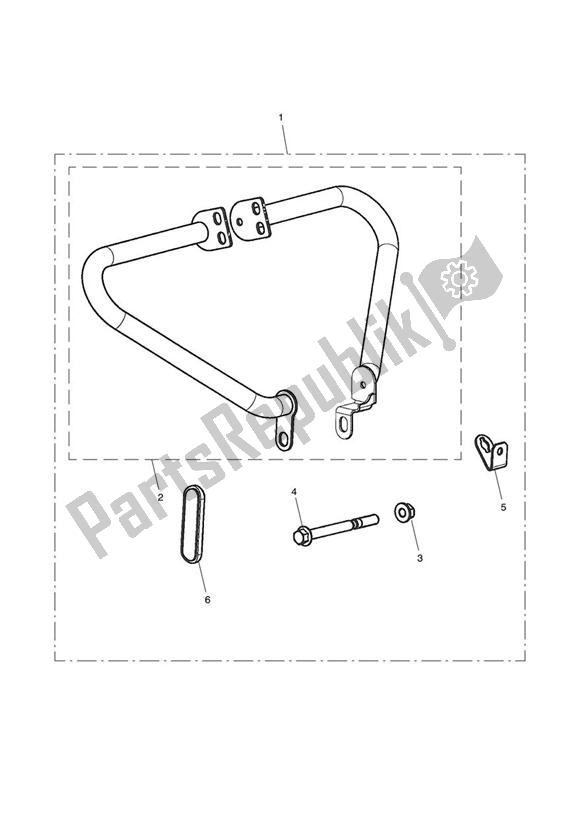 Tutte le parti per il Engine Dresser Bars del Triumph Bonneville & T 100 Carburettor 790 2001 - 2006