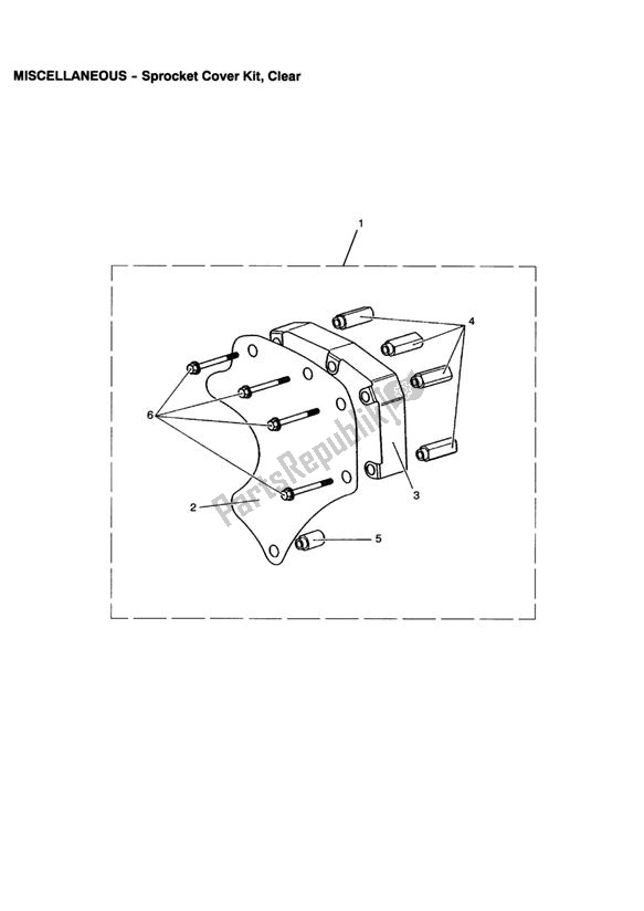 All parts for the Sprocket Cover Kit, Clear of the Triumph Bonneville & T 100 Carburettor 790 2001 - 2006