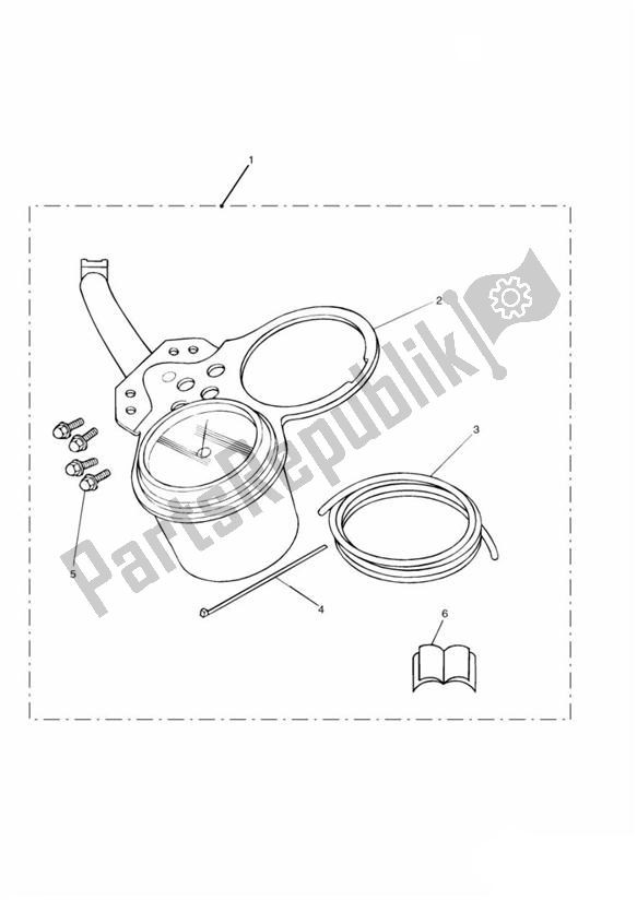 All parts for the Tachometer Kit of the Triumph Bonneville & T 100 Carburettor 790 2001 - 2006