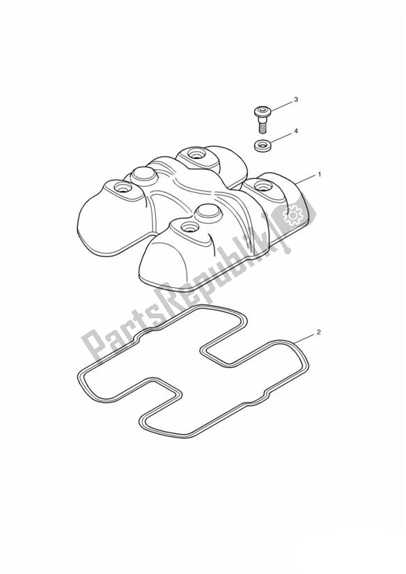 Wszystkie części do Pokrywa Krzywki Triumph Bonneville & T 100 Carburettor 790 2001 - 2006