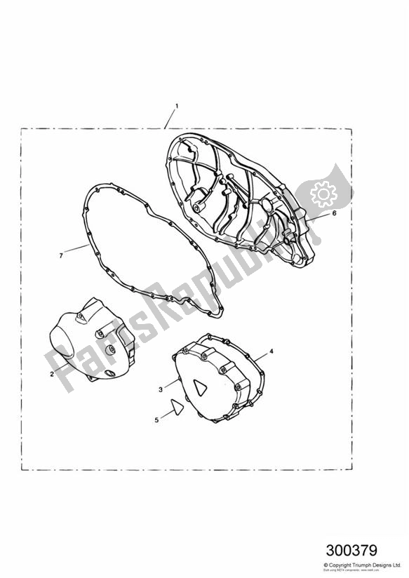 Todas las partes para Chrome Kit, Engine Covers de Triumph Bonneville & T 100 Carburettor 790 2001 - 2006