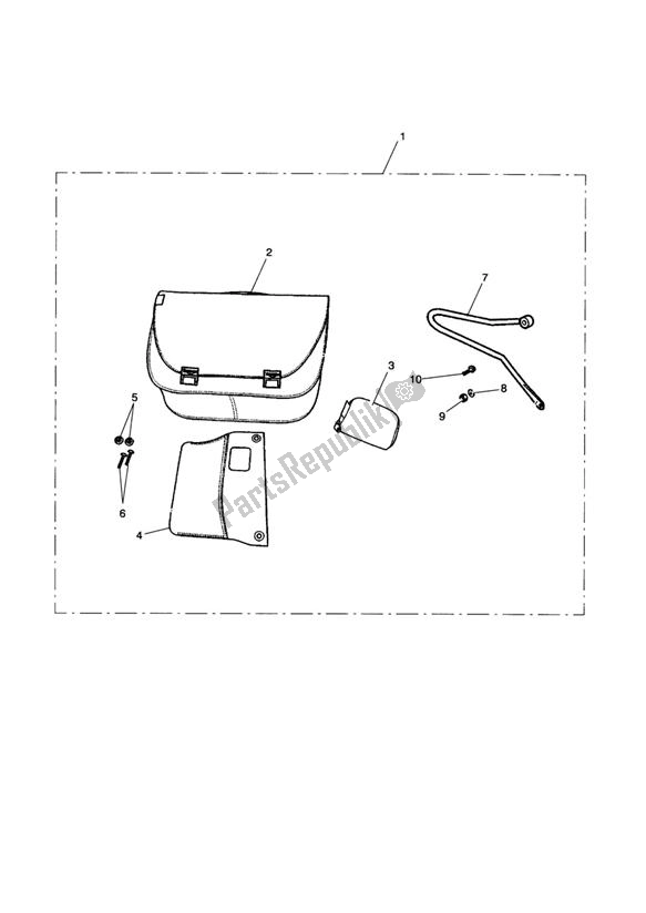 Tutte le parti per il City Bag Kit, Lh del Triumph Bonneville & T 100 Carburettor 790 2001 - 2006