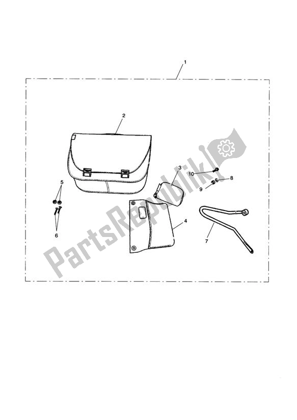 Tutte le parti per il City Bag Kit, Rh del Triumph Bonneville & T 100 Carburettor 790 2001 - 2006