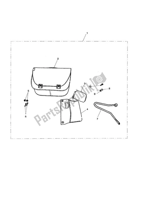 Alle onderdelen voor de City Bag Kit, Rh van de Triumph Bonneville & T 100 Carburettor 790 2001 - 2006