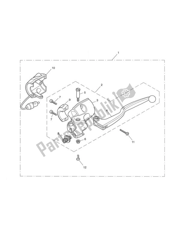 Wszystkie części do Clutch Controls And Switches - Bonneville T100 Triumph Bonneville & T 100 Carburettor 790 2001 - 2006