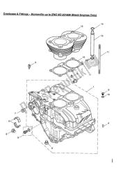 Crankcase & Fittings - Bonneville Up To Eng No 221608 (black Engines Only)