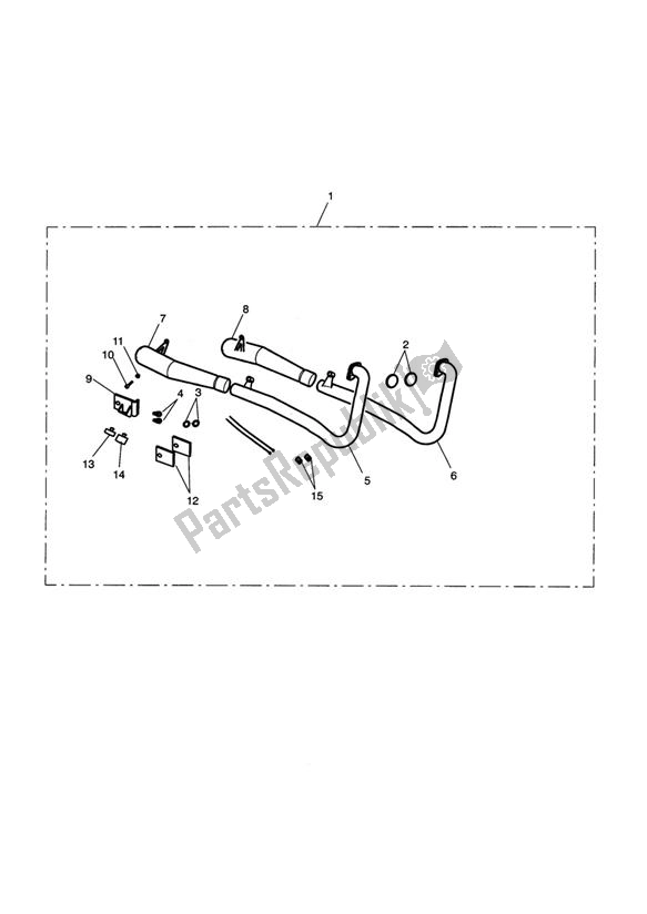 Todas las partes para Exhaust System Assy, Arrow 2:2 de Triumph Bonneville & T 100 Carburettor 790 2001 - 2006