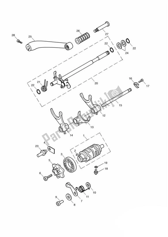 Todas las partes para Gear Selectors & Pedal de Triumph Bonneville & T 100 Carburettor 790 2001 - 2006