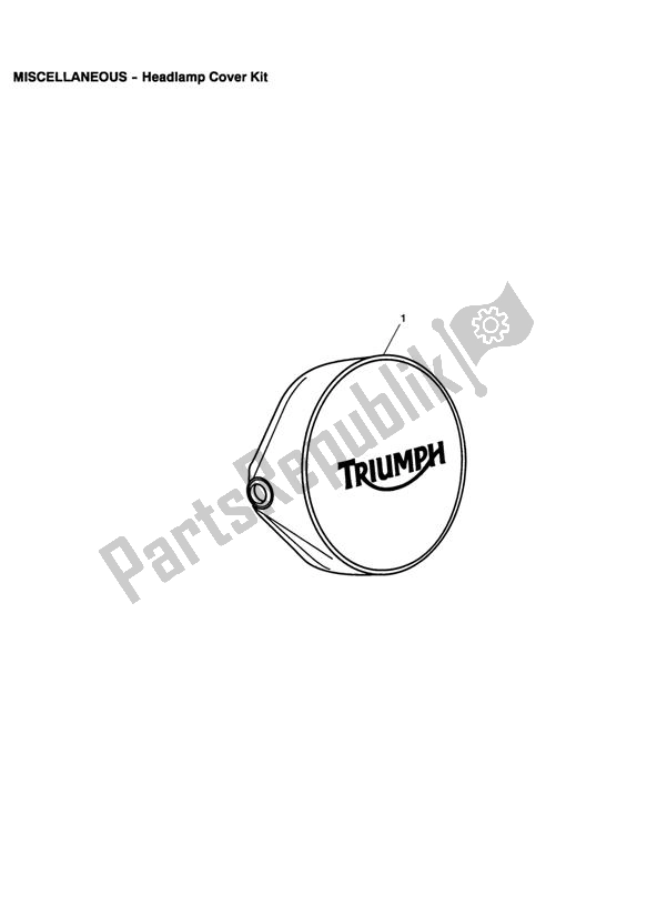 All parts for the Headlamp Cover Kit of the Triumph Bonneville & T 100 Carburettor 790 2001 - 2006