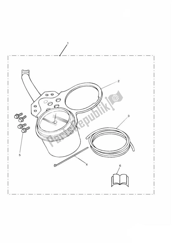 Toutes les pièces pour le Tachometer Kit du Triumph Bonneville & T 100 Carburettor 790 2001 - 2006