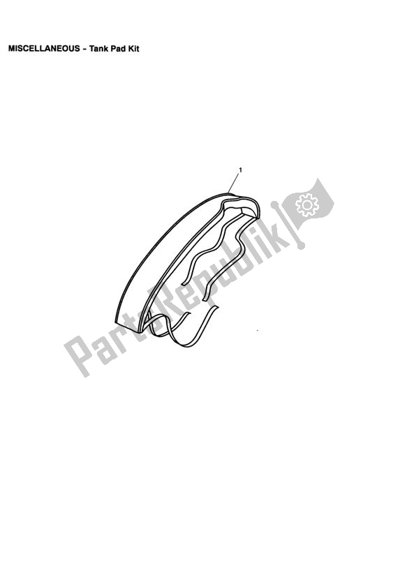 Tutte le parti per il Tank Pad Kit del Triumph Bonneville & T 100 Carburettor 790 2001 - 2006