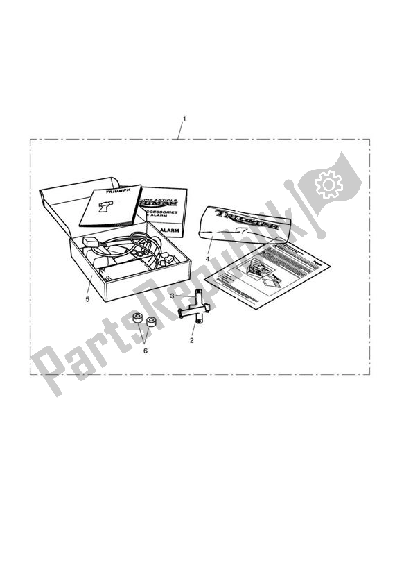 Wszystkie części do Alarm Kit, S4, Sra Approved Triumph Bonneville & T 100 EFI 865 2007 - 2010