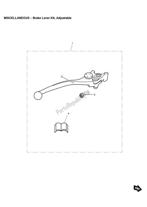 Tutte le parti per il Brake Lever Kit, Adjustable del Triumph Bonneville & T 100 EFI 865 2007 - 2010