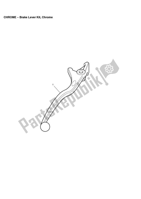 All parts for the Brake Lever Kit, Chrome of the Triumph Bonneville & T 100 EFI 865 2007 - 2010