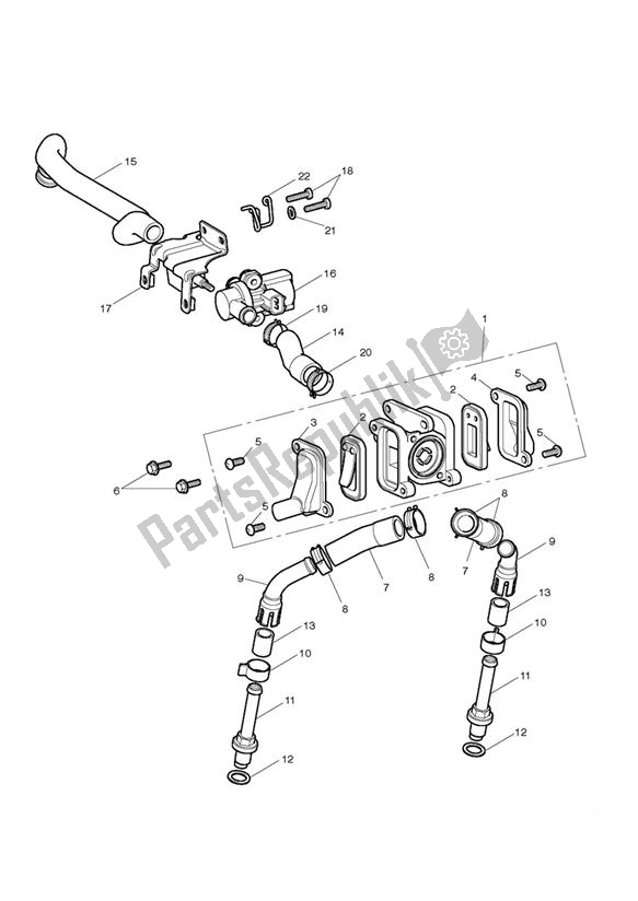 Todas las partes para Control De Emisiones de Triumph Bonneville & T 100 EFI 865 2007 - 2010