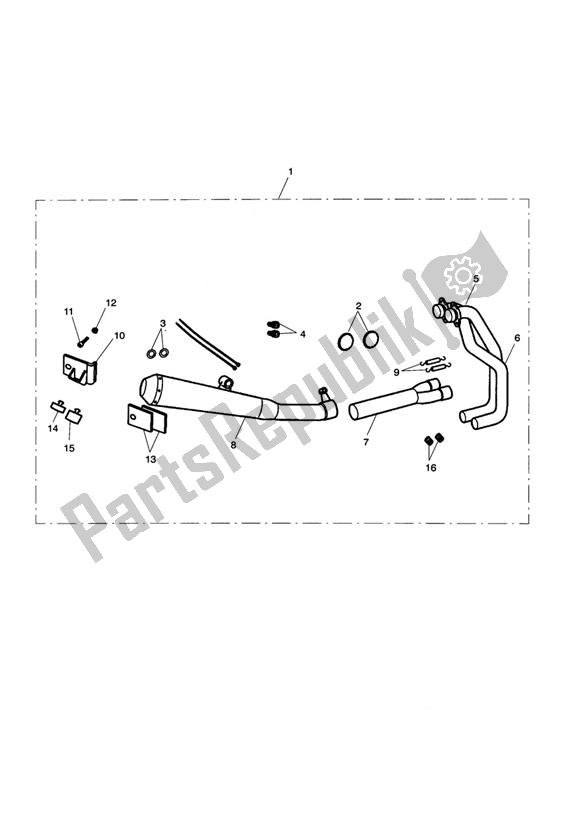 Todas las partes para Exhaust System Assy, Arrow 2:1 de Triumph Bonneville & T 100 EFI 865 2007 - 2010