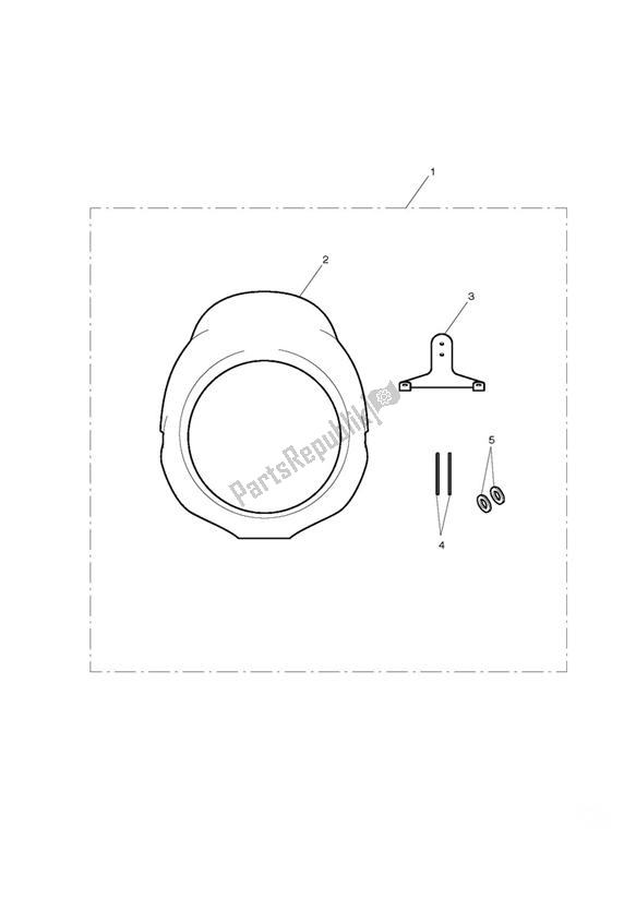 Toutes les pièces pour le Flyscreen Kit du Triumph Bonneville & T 100 EFI 865 2007 - 2010