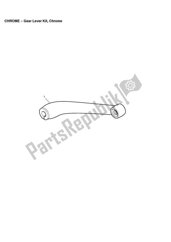 Toutes les pièces pour le Gear Lever Kit, Chrome du Triumph Bonneville & T 100 EFI 865 2007 - 2010