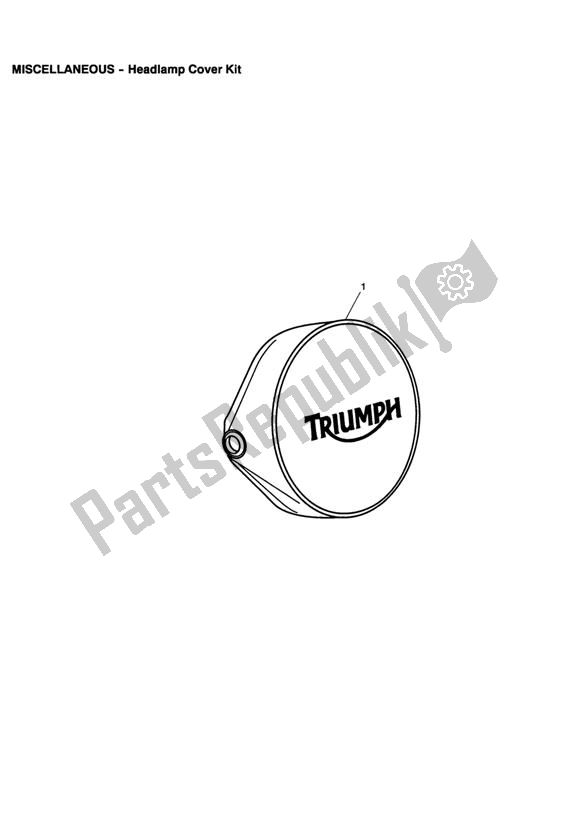 Toutes les pièces pour le Headlamp Cover Kit du Triumph Bonneville & T 100 EFI 865 2007 - 2010