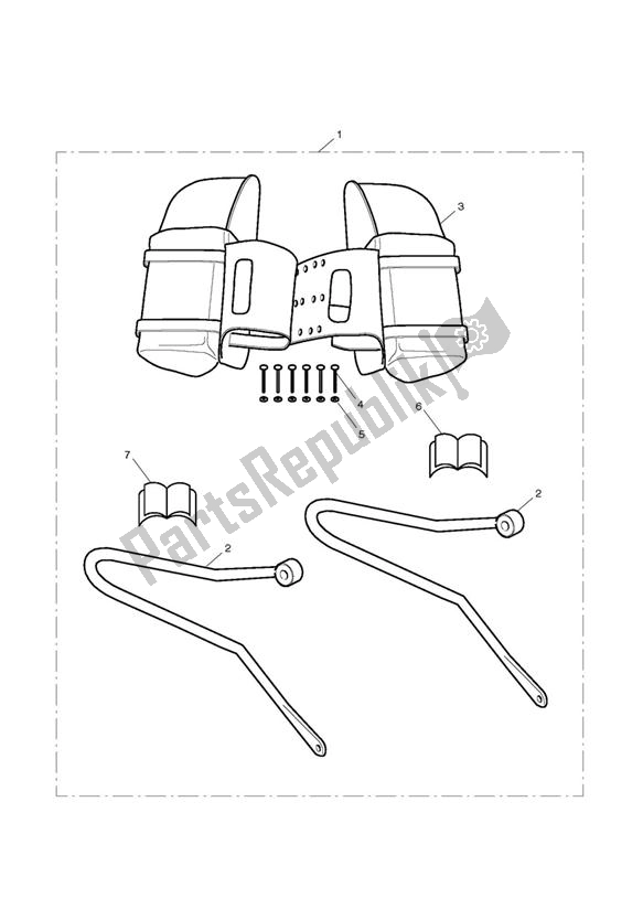 Todas las partes para Leather Pannier Kit de Triumph Bonneville & T 100 EFI 865 2007 - 2010