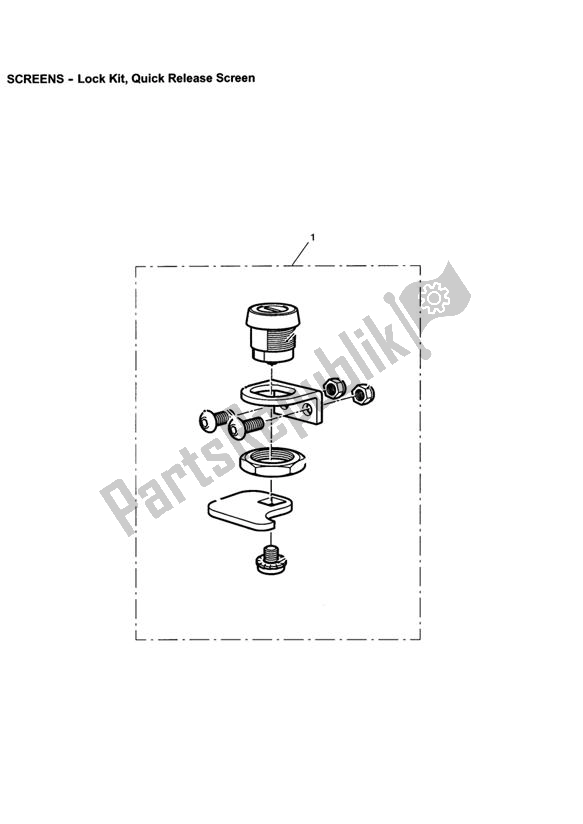 Toutes les pièces pour le Lock Kit, Quick Release Screen du Triumph Bonneville & T 100 EFI 865 2007 - 2010