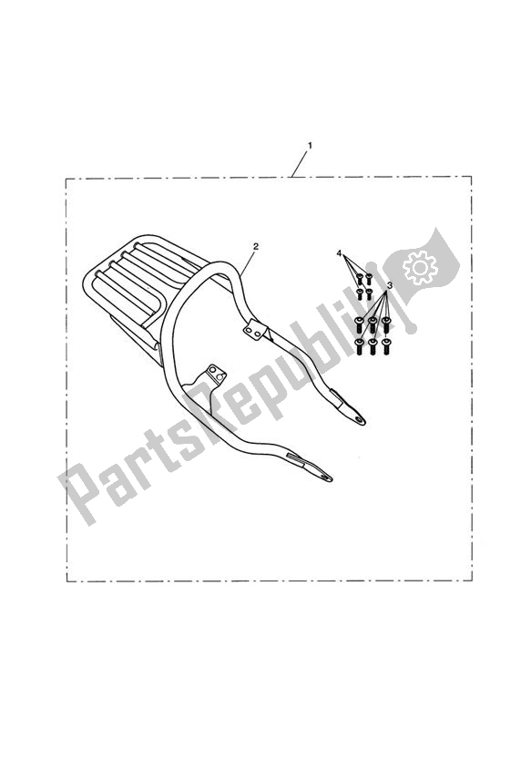 Tutte le parti per il Luggage Rack, Chrome del Triumph Bonneville & T 100 EFI 865 2007 - 2010